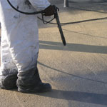Chicago protective roof coatings over foam